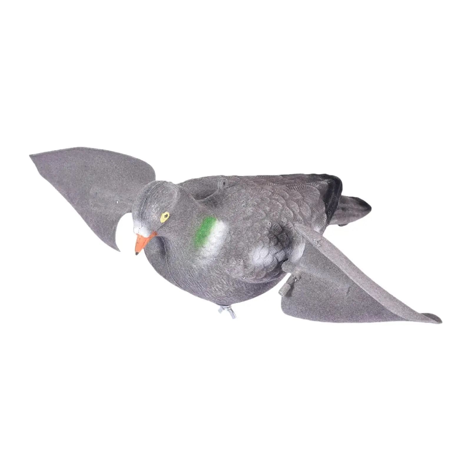 Leurre colombe ailes rotatives artificiel - Modèle pigeon pour festivals artisanat extérieur