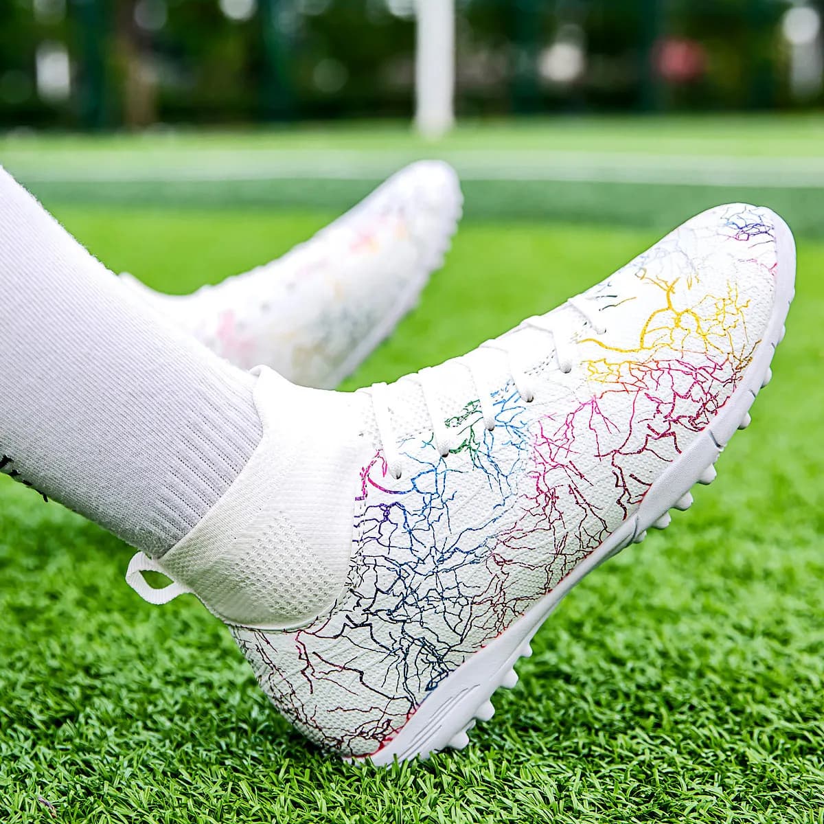 Chaussures de football professionnelles homme TF à crampons courts - Confort respirant anti-dérapage