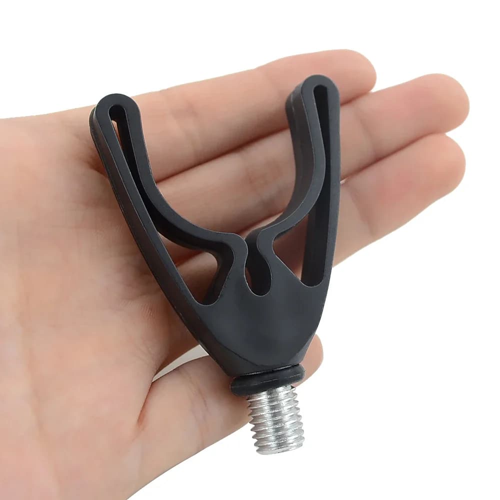 4 supports de canne à pêche carpe pour alarme et barre buzzer - accessoires pêche robustes et polyvalents