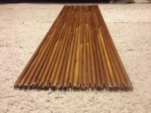 12 fûts flèches bambou 80/84/90cm OD 7.5-8.5mm encoche auto pour fabrication flèches pêche artisanale