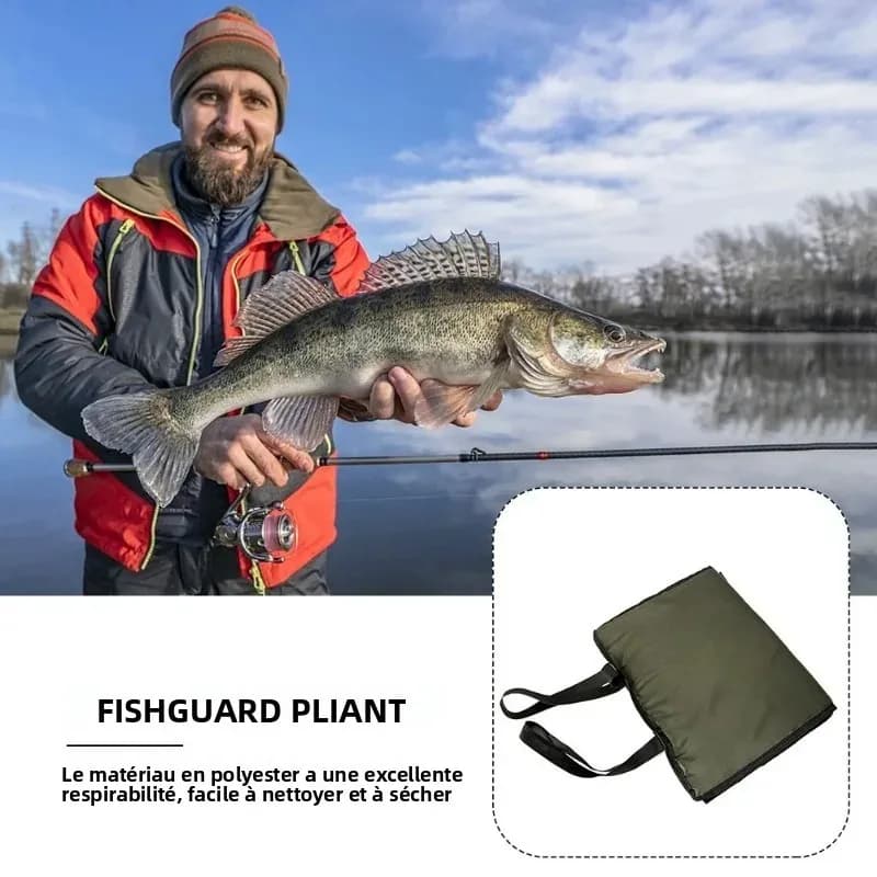 Tapis décrochage pliable épais - Coussin protection poisson portable - Pêche carpe et leurre extérieur