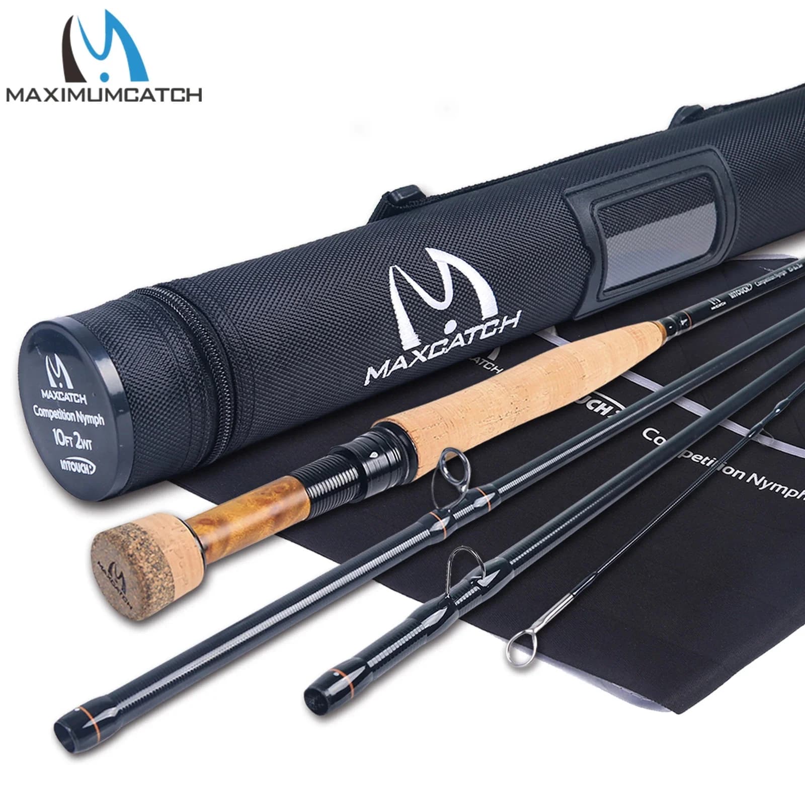 Canne à mouche compétition Maxcatch 10'0''/10'6'' 2/3WT InTouch pour la pêche en nymphe au toc (euro nymphing)
