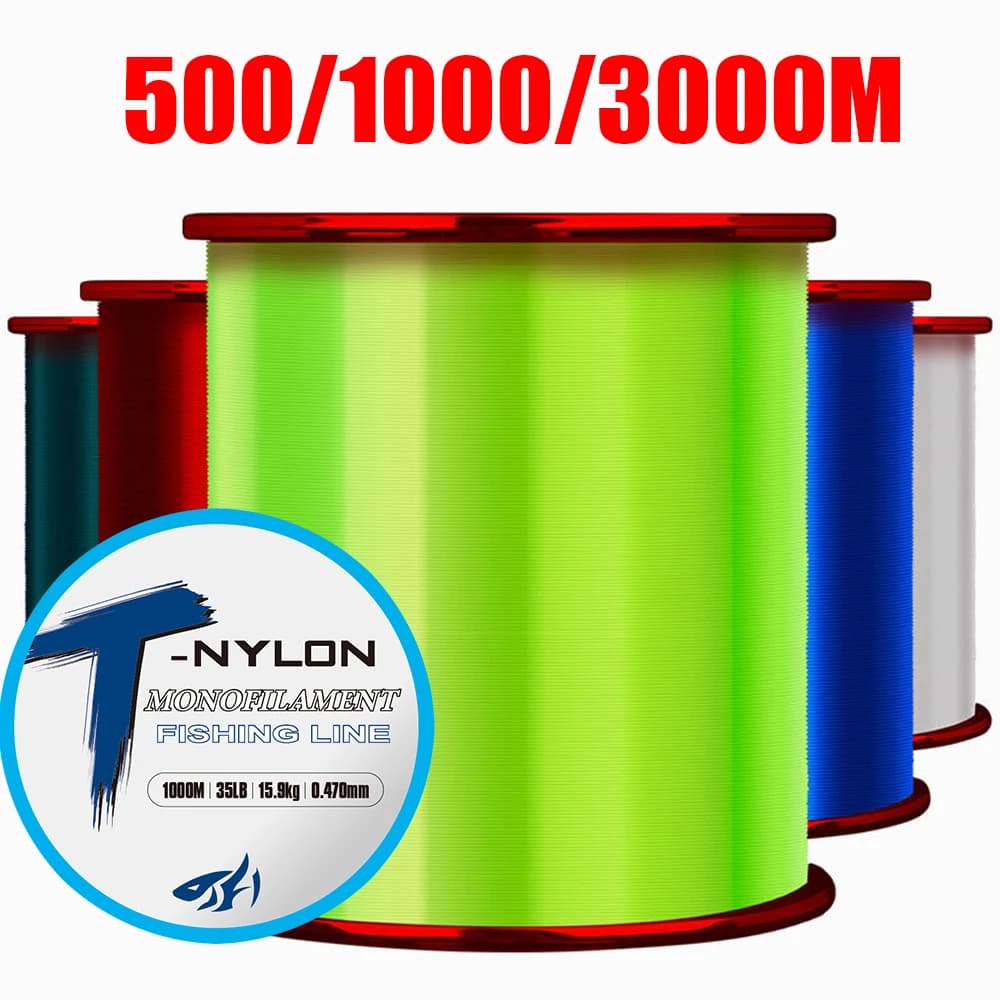 Fluorocarbone 3000m pour pêche mer et eau douce - Traitement anti-UV et résistance 3LB à 35LB