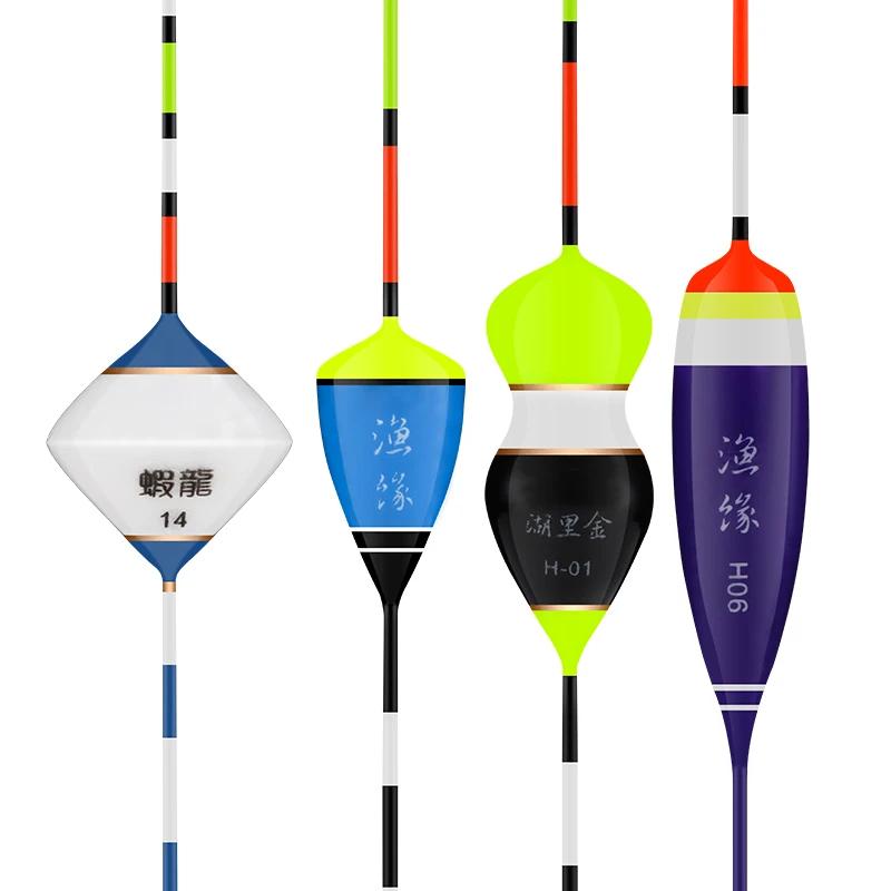 10 flotteurs nano + 10 tubes + hameçons + support pour pêche en eau douce stable