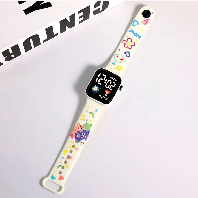 Montre fille Stitch Hello Kitty numérique étanche enfant reloj inteligente niña bracelet silicone