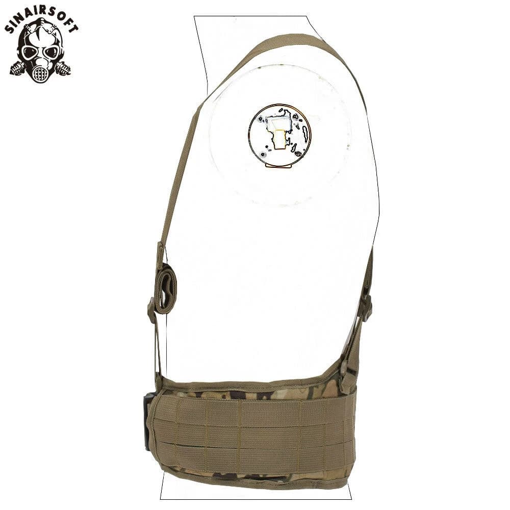 Gilet tactique Molle ceinture homme 1000D nylon rembourrée réglable pour airsoft et pêche