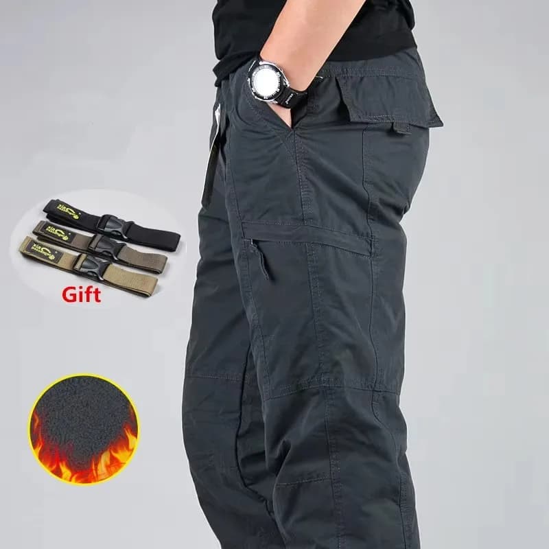 Pantalon cargo polaire tactique homme hiver 3XL pour pêche par grand froid coréen