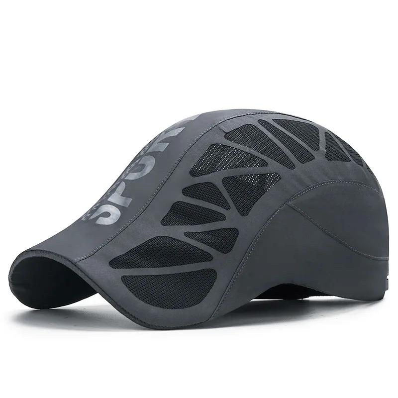 Casquette sport pêche alphabet séchage rapide - Chapeau mesh respirant avec lettrage avant tendance
