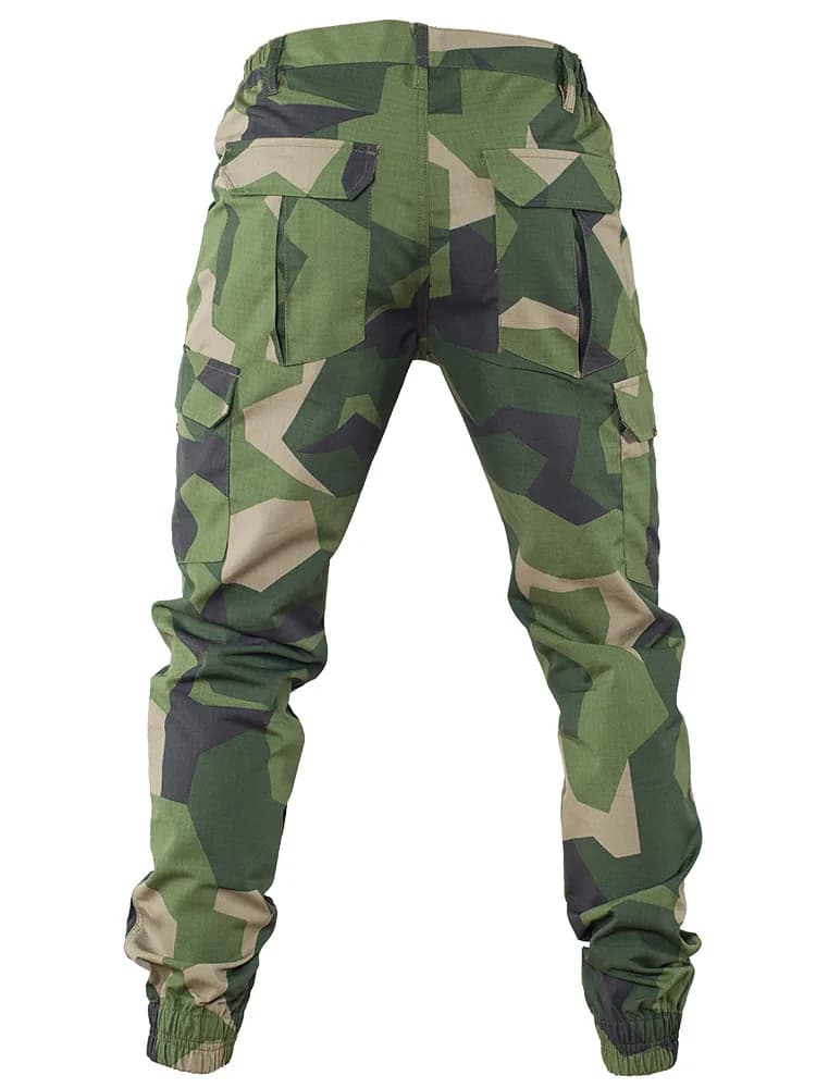 Pantalon tactique camouflage M90 suédois été - Tissu plaid MTP pour pêche discrète