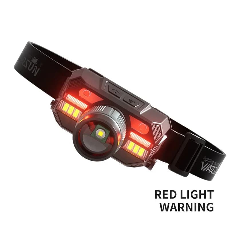 Lampe frontale WARSUN ultra puissante avec zoom - Rechargeable 18650 pour pêche en mer et rivière