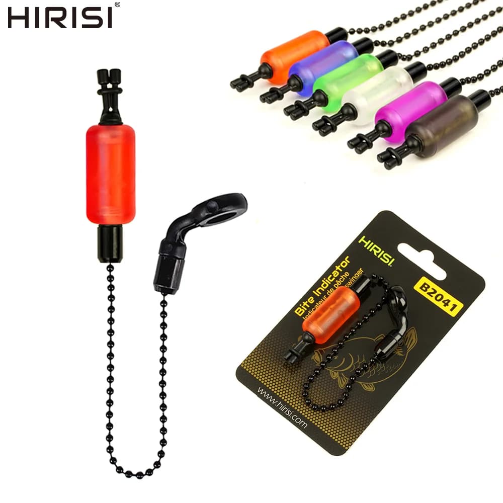 Indicateurs de touche Swinger sensibles 2 pièces 6 couleurs - Détection pour pêche à la carpe B2041
