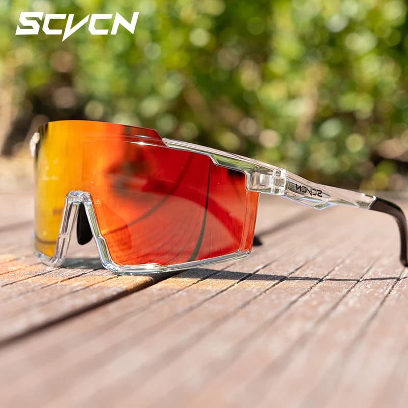 Lunettes de pêche photochromiques SCVCN - Vélo VTT - Outdoor hommes femmes UV400