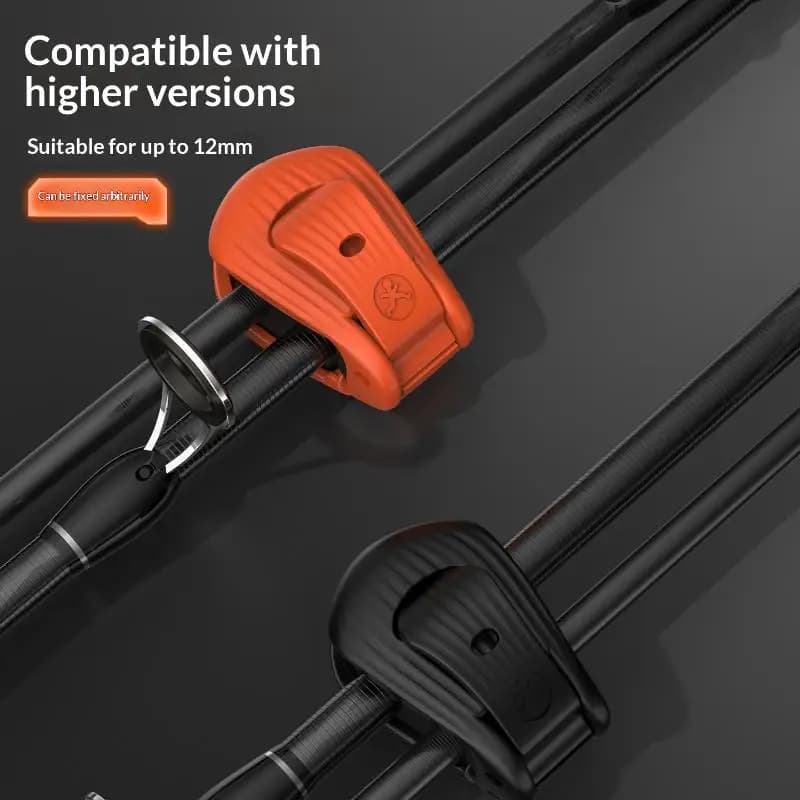 2/4 fixations cannes pêche compactes clips durables pour aventures pêche portables