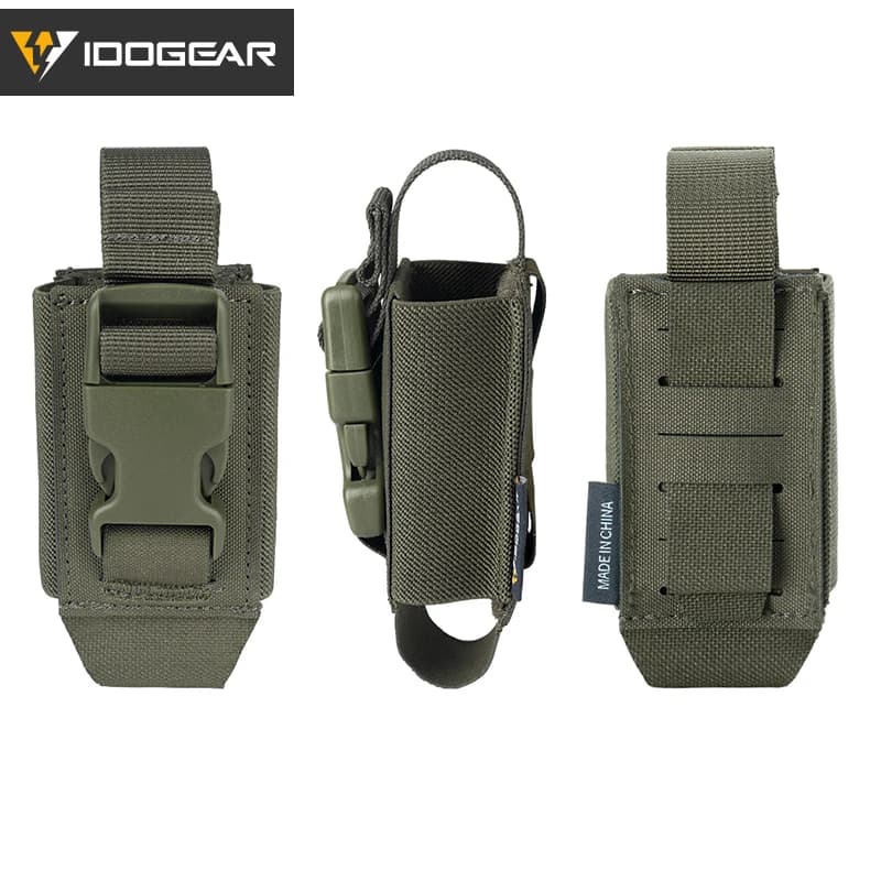 Poche tactique flashbang IDOGEAR 3593 pour pêche - Porte-outils multifonction MOLLE pour équipement