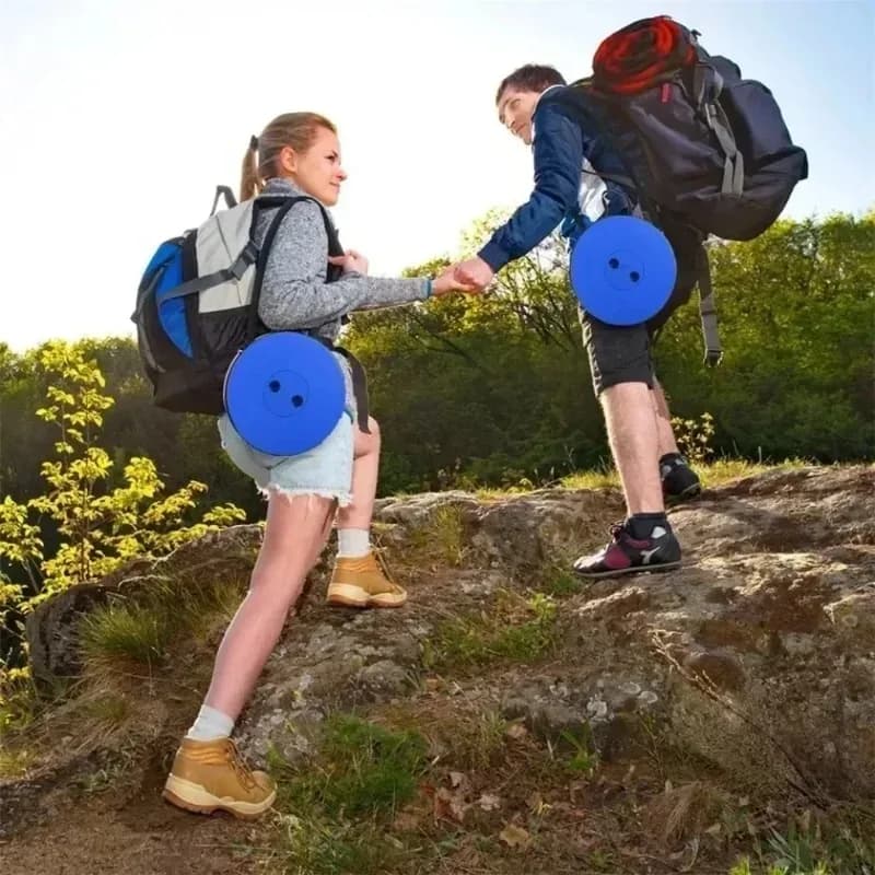 Tabouret pliant pêche télescopique Mazar - Siège portable léger pour camping et extérieur