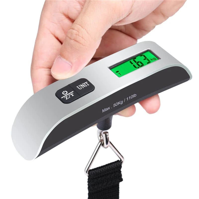 Balance numérique portable 10g-50kg écran LCD - pèse-bagages électronique voyage valise suspendue précis