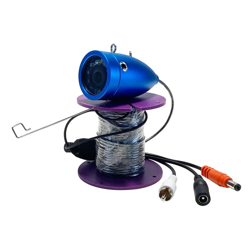 Caméra de pêche 1000TVL avec LEDs blancs et IR écran 7" option câble 15/30m DVR