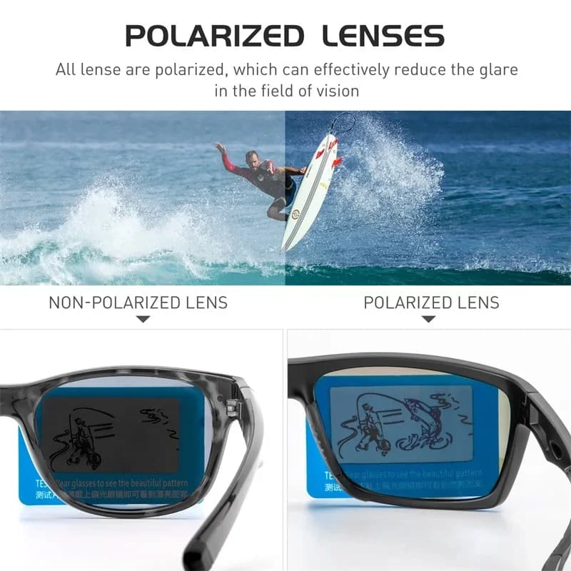 Lunettes de randonnée polarisées Kapvoe 2026 - Verres HD PC UV400 pour pêche et outdoor