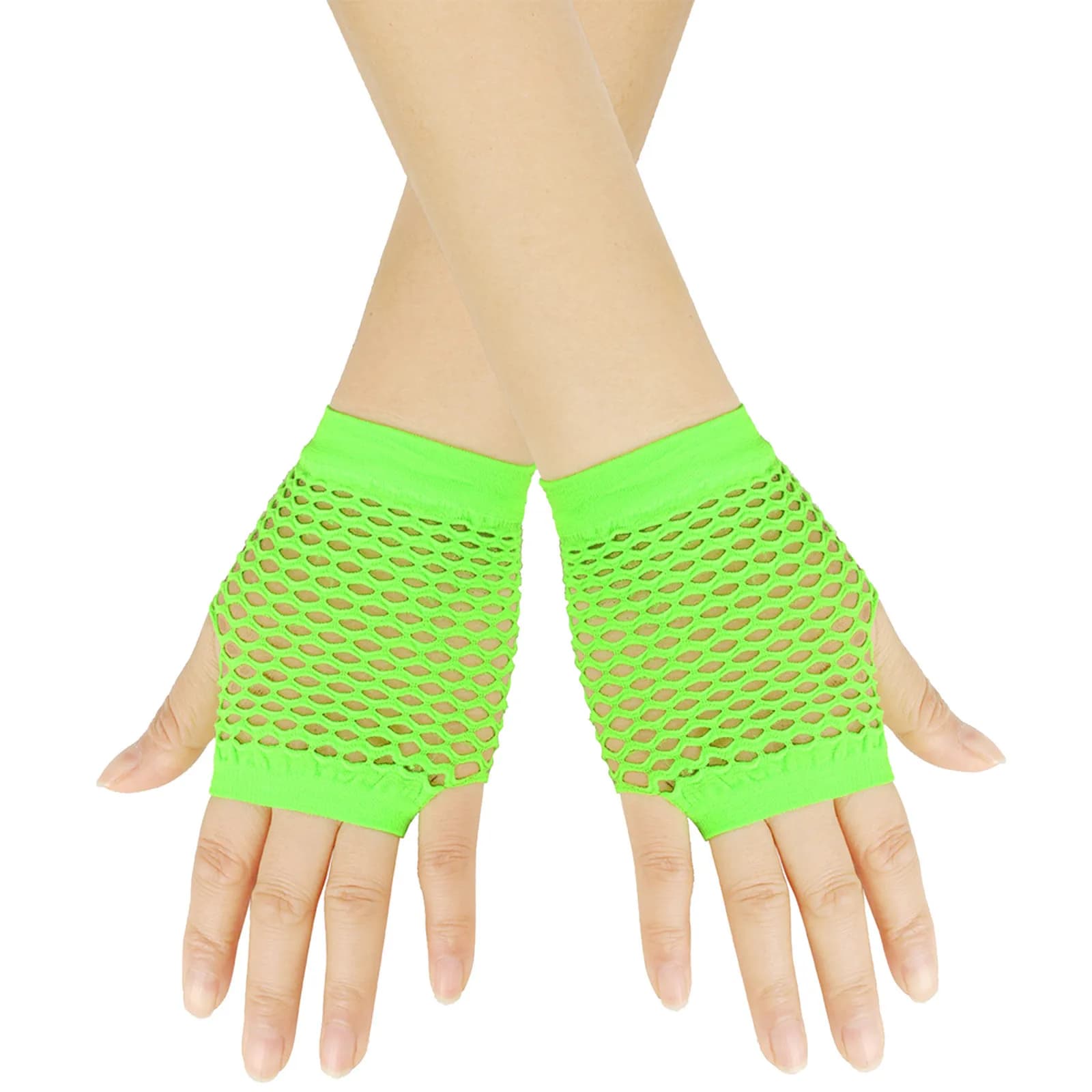 Gants filet femme soirée pêche résille doigts libres accessoire nuit élégant