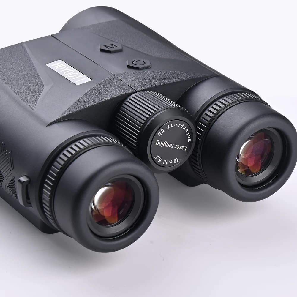 Jumelles télémètre chasse 10x42 étanches IP67 - Vision nocturne marine champ 6.1° pour adultes
