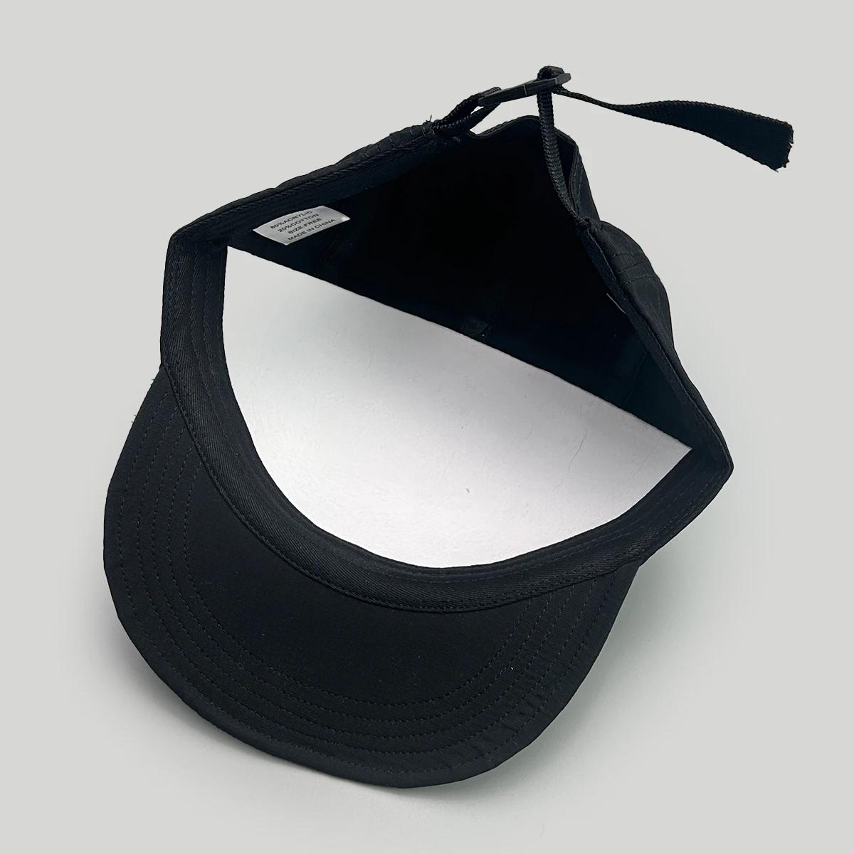 Casquette baseball séchage rapide lettres pêche - Unisexe outdoor color block - Visière courte respirante