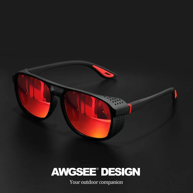 Lunettes de sport professionnelles polarisées - Protection UV400 et anti-vent pour cyclisme running
