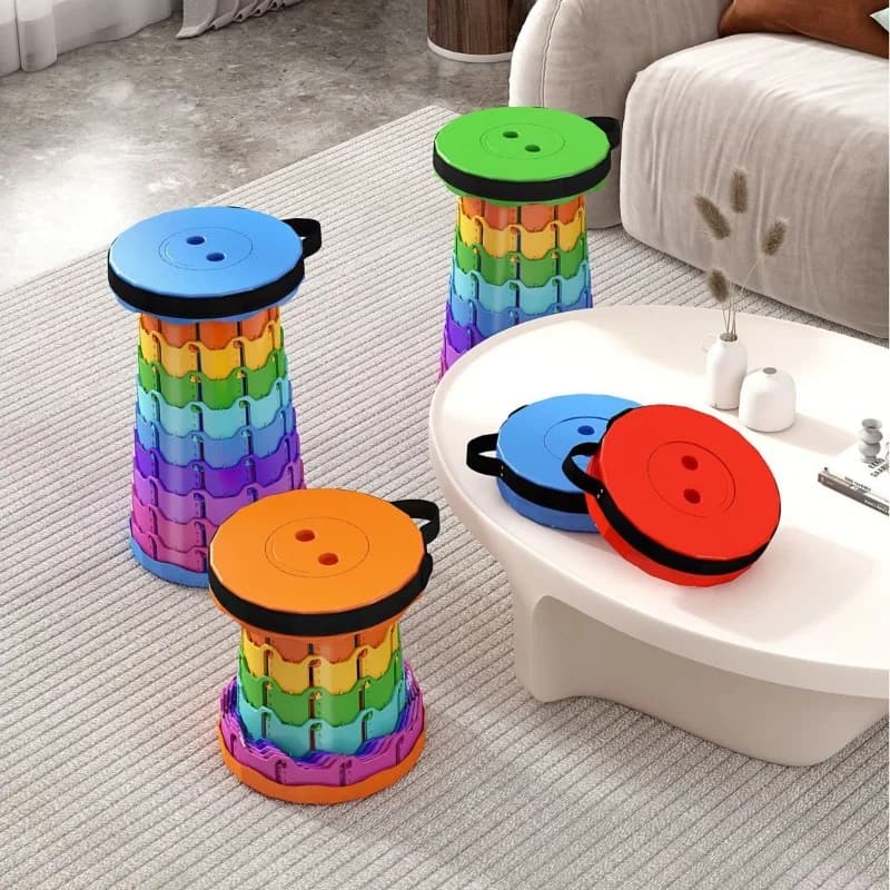 Tabouret pliant télescopique léger portable pour pêche plage et camping extérieur