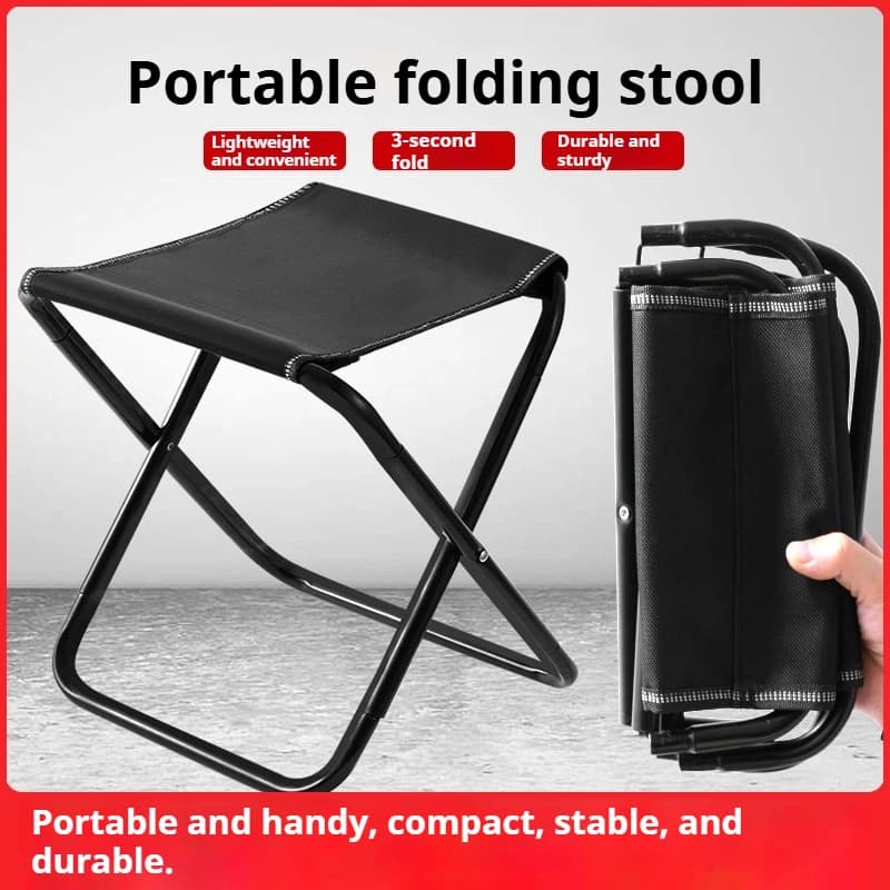 Tabouret pliant camping portable léger alliage aluminium pour pêche randonnée voyage