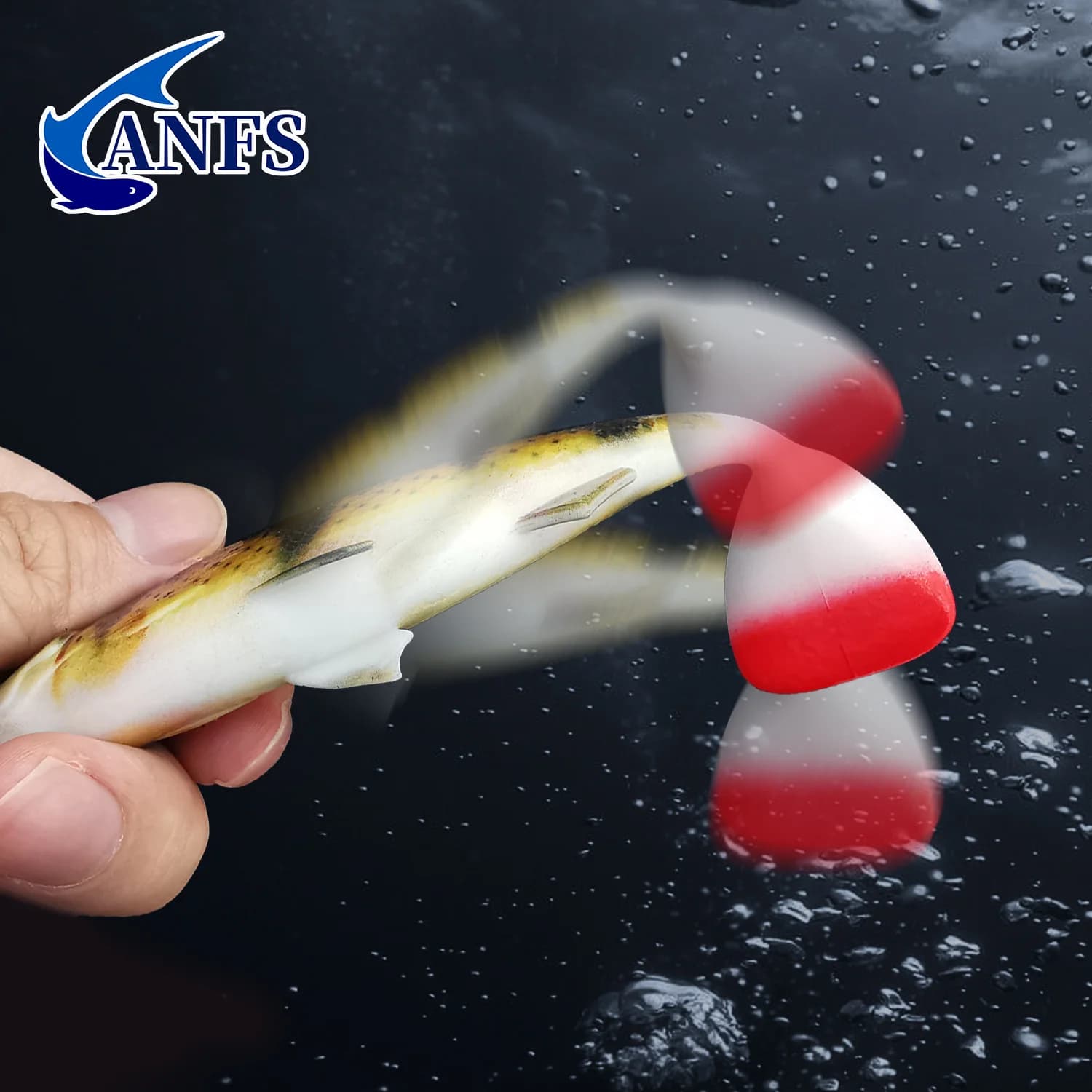 Kit pêche ANFS 2 leurres souples 14cm 3D pour sandre et silure - appâts artificiels complets