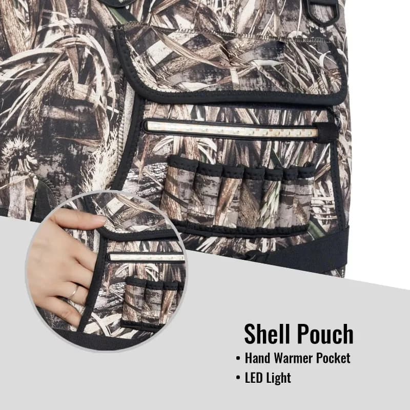 Waders de chasse canard en nylon imperméable avec fonction d'isolation pour pêche et gibier d'eau