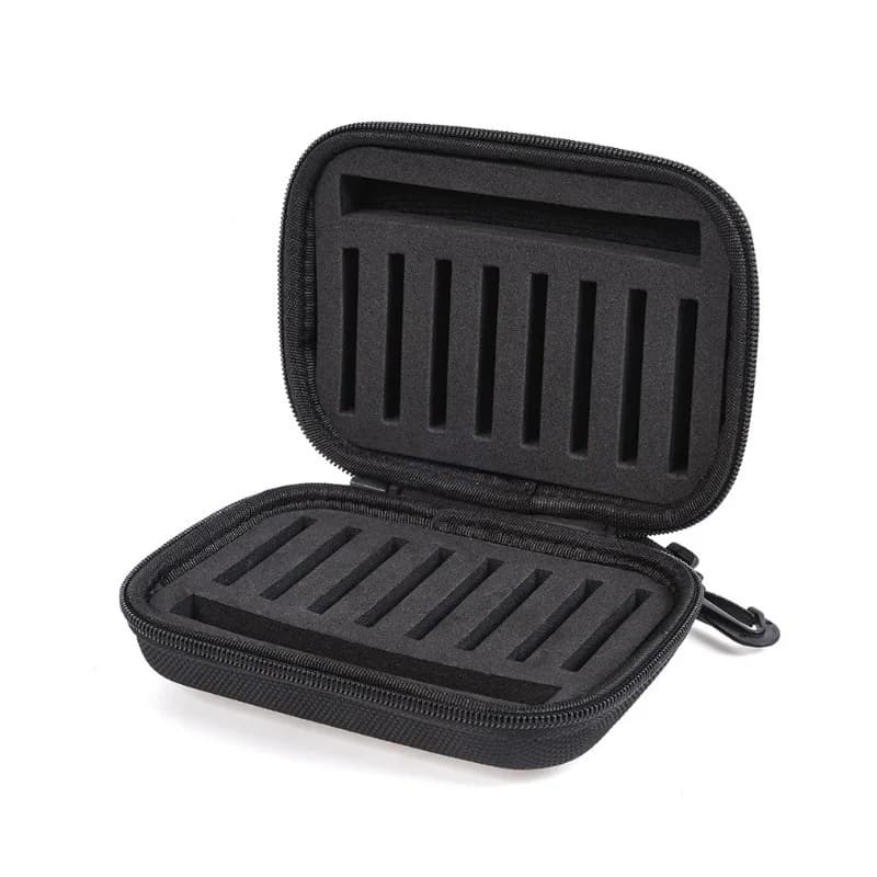 Boîte de rangement EVA pour leurres de pêche à la mouche - Organisateur portable pour cuillers et poissons nageurs