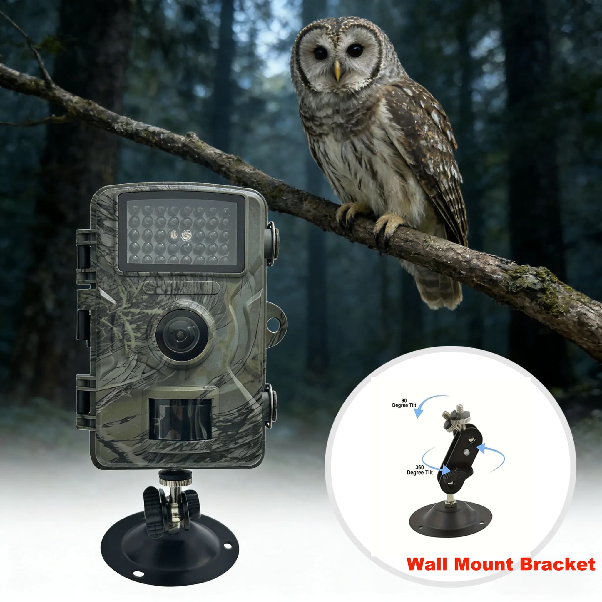 Caméra de chasse avec vision nocturne IR et détection de mouvement - Parfaite pour le pistage animalier