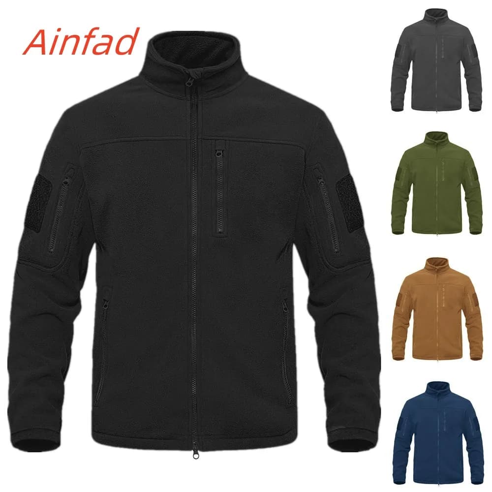 Veste polaire col montant thermique mi-haute pour pêche automne hiver activités outdoor