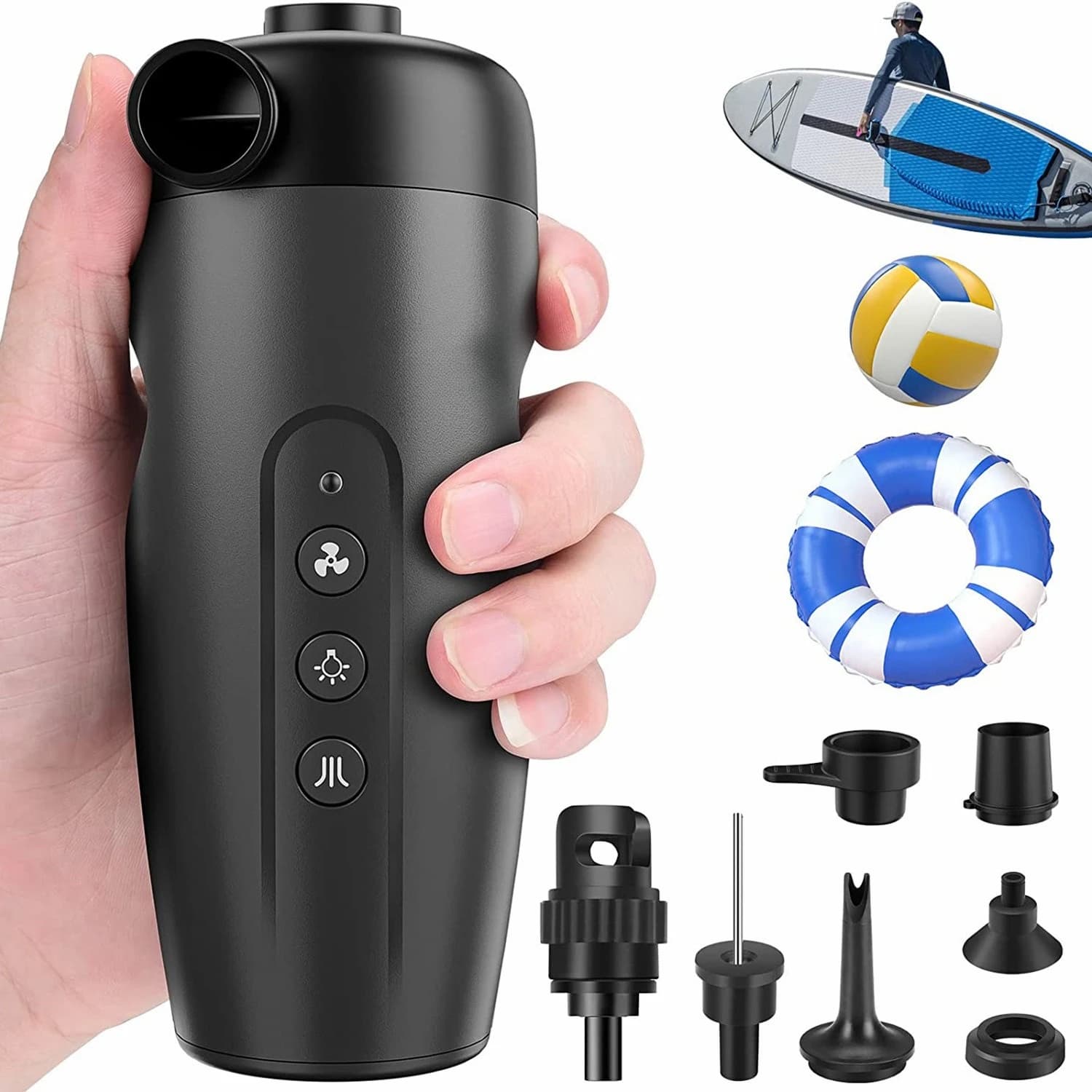 Pompe électrique sans fil 20PSI voiture - Gonfleur portable SUP, paddle board et bateau pêche