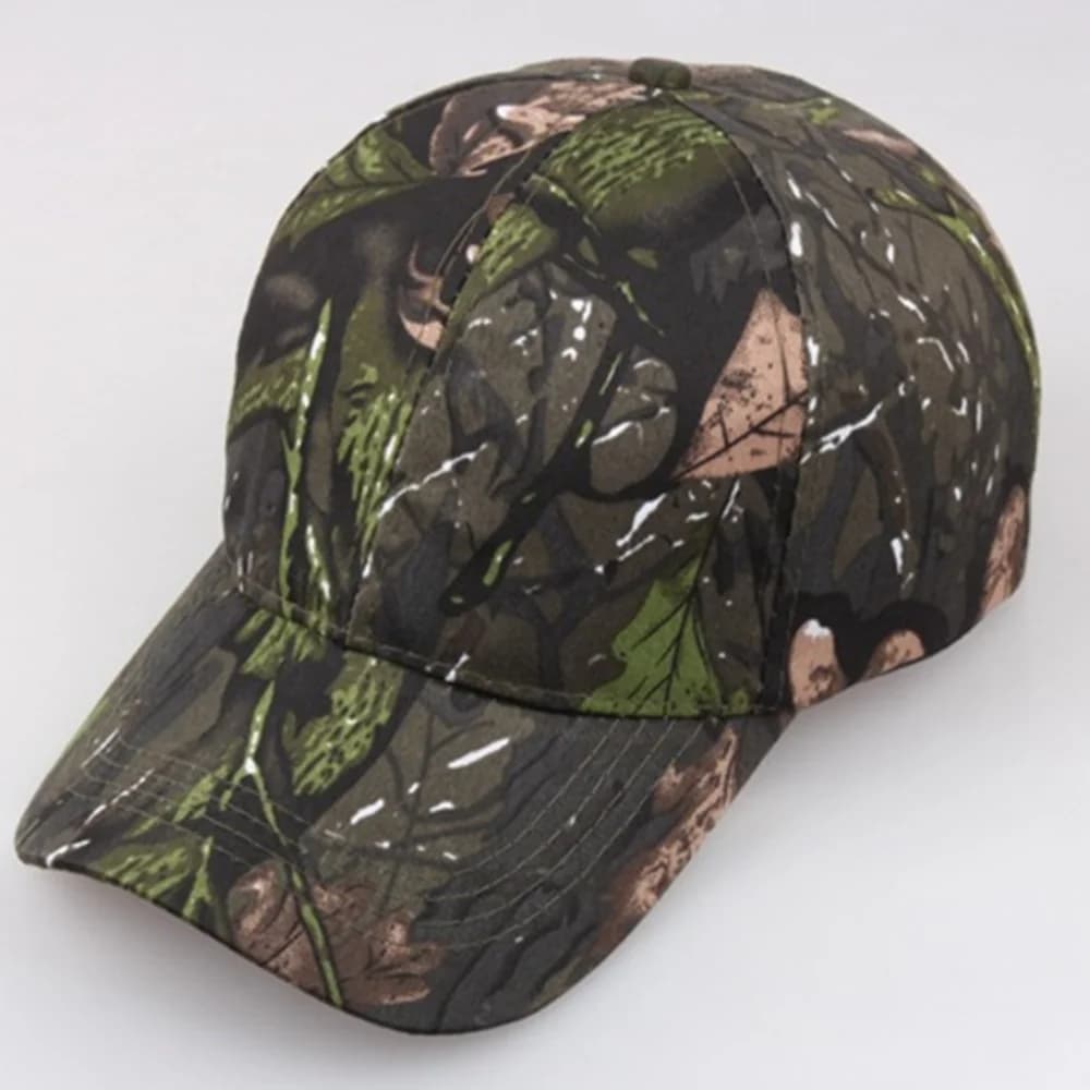 Casquette de pêche ajustable camouflage jungle pour protection solaire été pêche