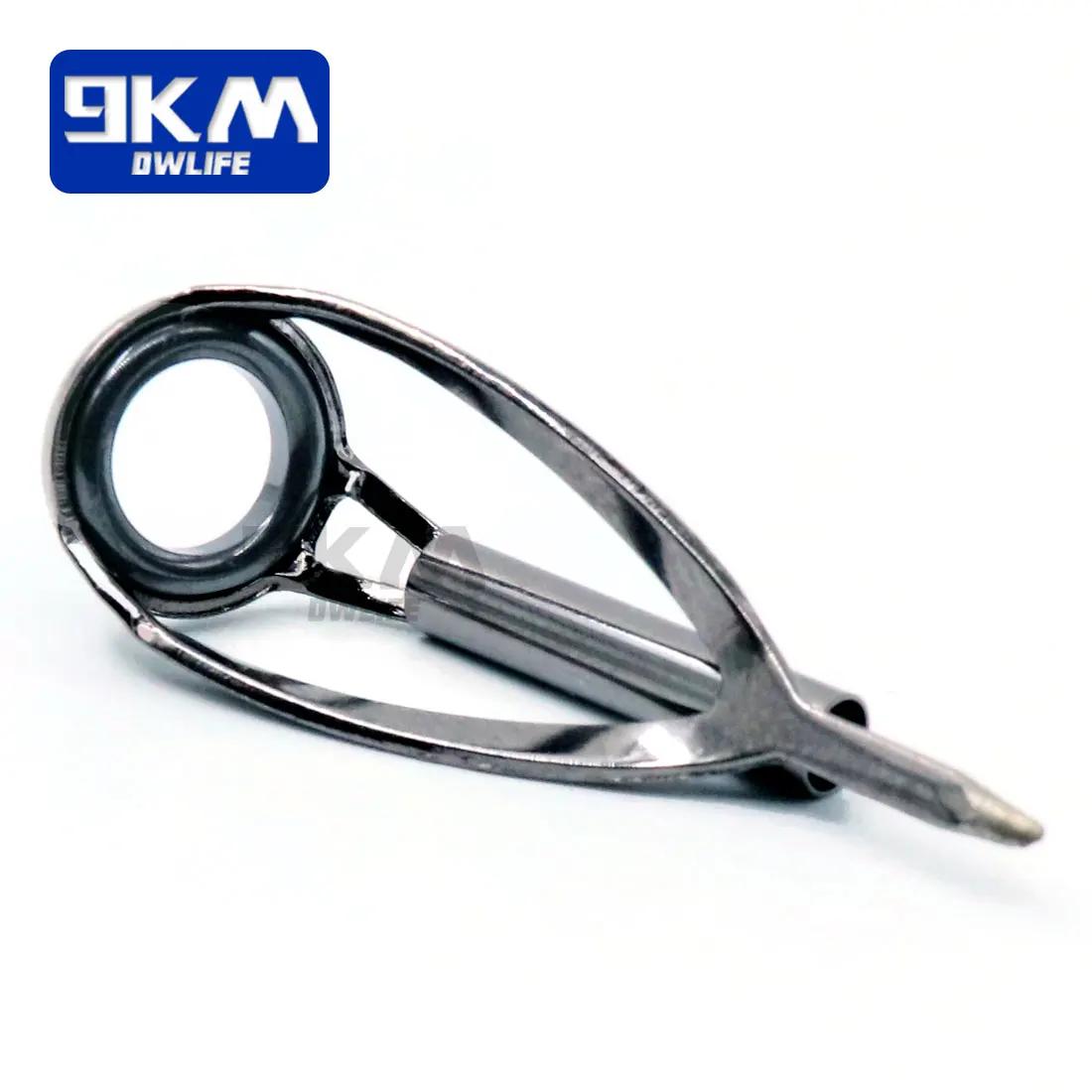 Kit réparation anneaux canne pêche 3 pièces céramique acier inoxydable 1.8-3.2mm pour montage