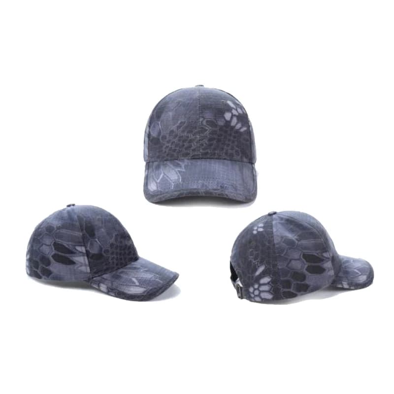 Casquette camouflage personnalisable logo pêche - Chapeau baseball ajustable jungle tactique randonnée