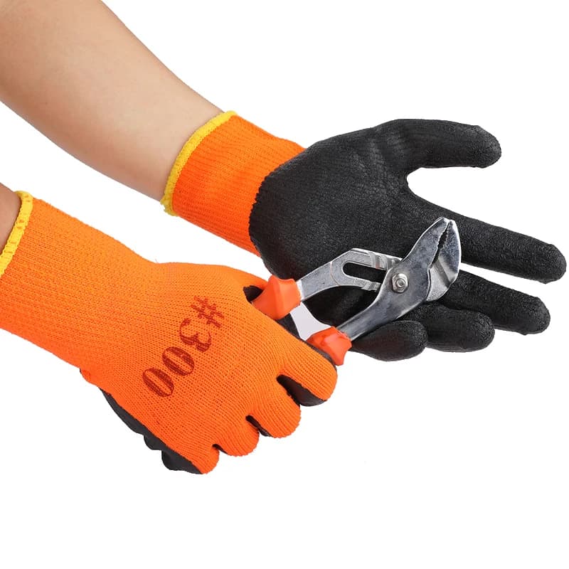 Gants de travail hiver étanches anti-dérapants pour pêche - Protection mains jardinage