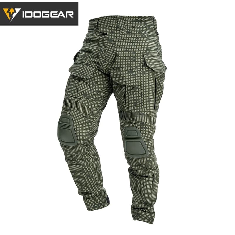 Pantalon combat IDOGEAR G3 gen3 avec genouillères pêche sport - Camouflage MC qualité 3201