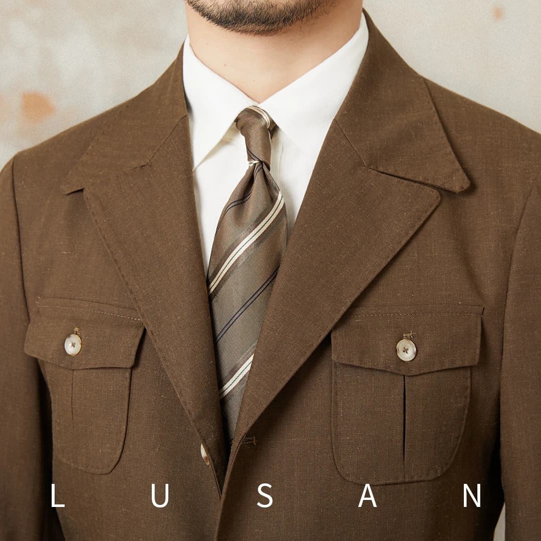 Veste de chasse vintage col costume - Blend lin pour pêche élégante et occasions spéciales