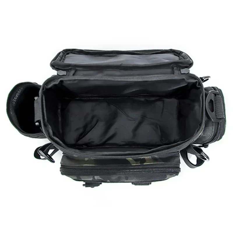 Sac multifonction pêche avec porte-canne portable - Sac à bandoulière pour sports outdoor