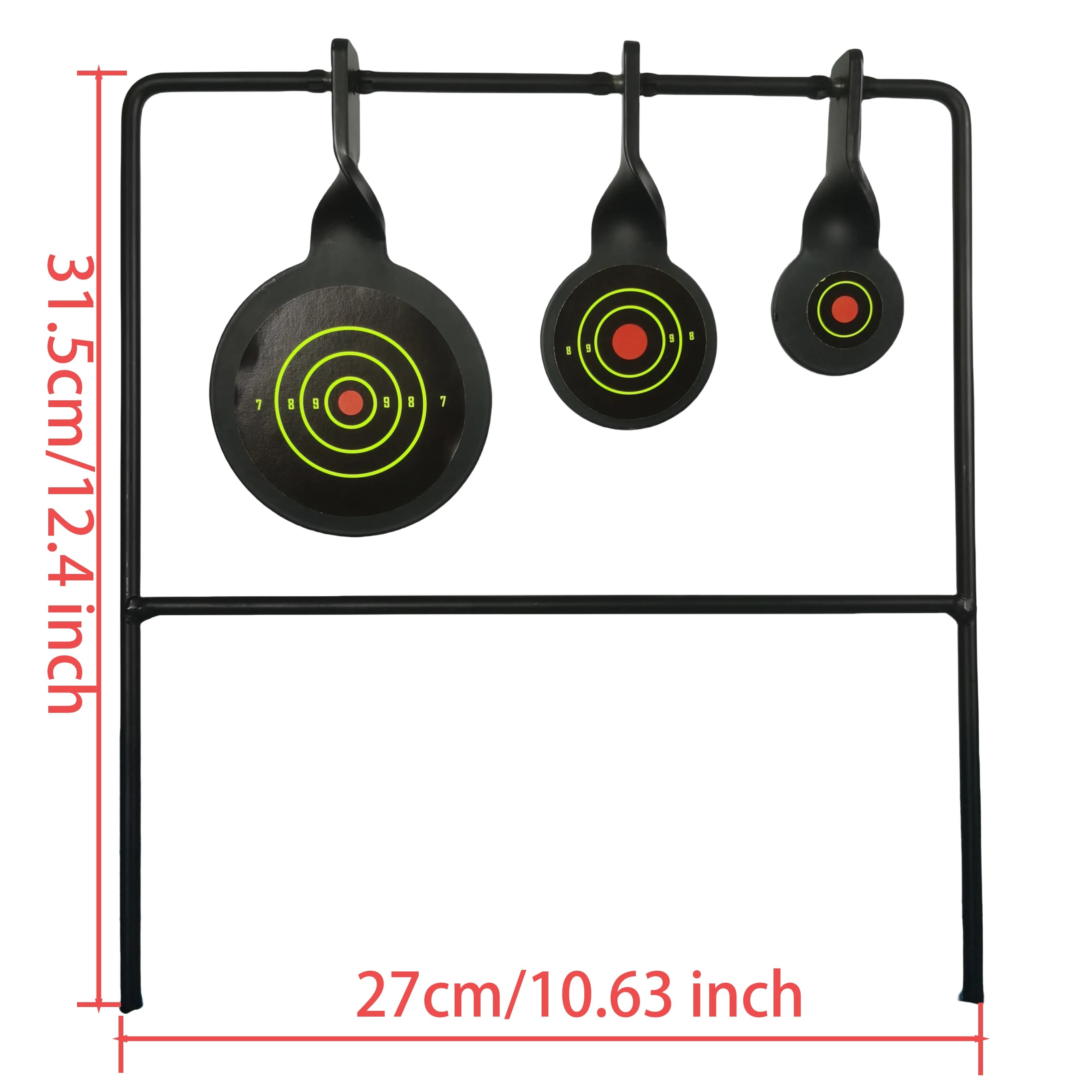 Cible rotative sol acier épaissi 5mm pour tir pêche petit calibre - Pratique et divertissement