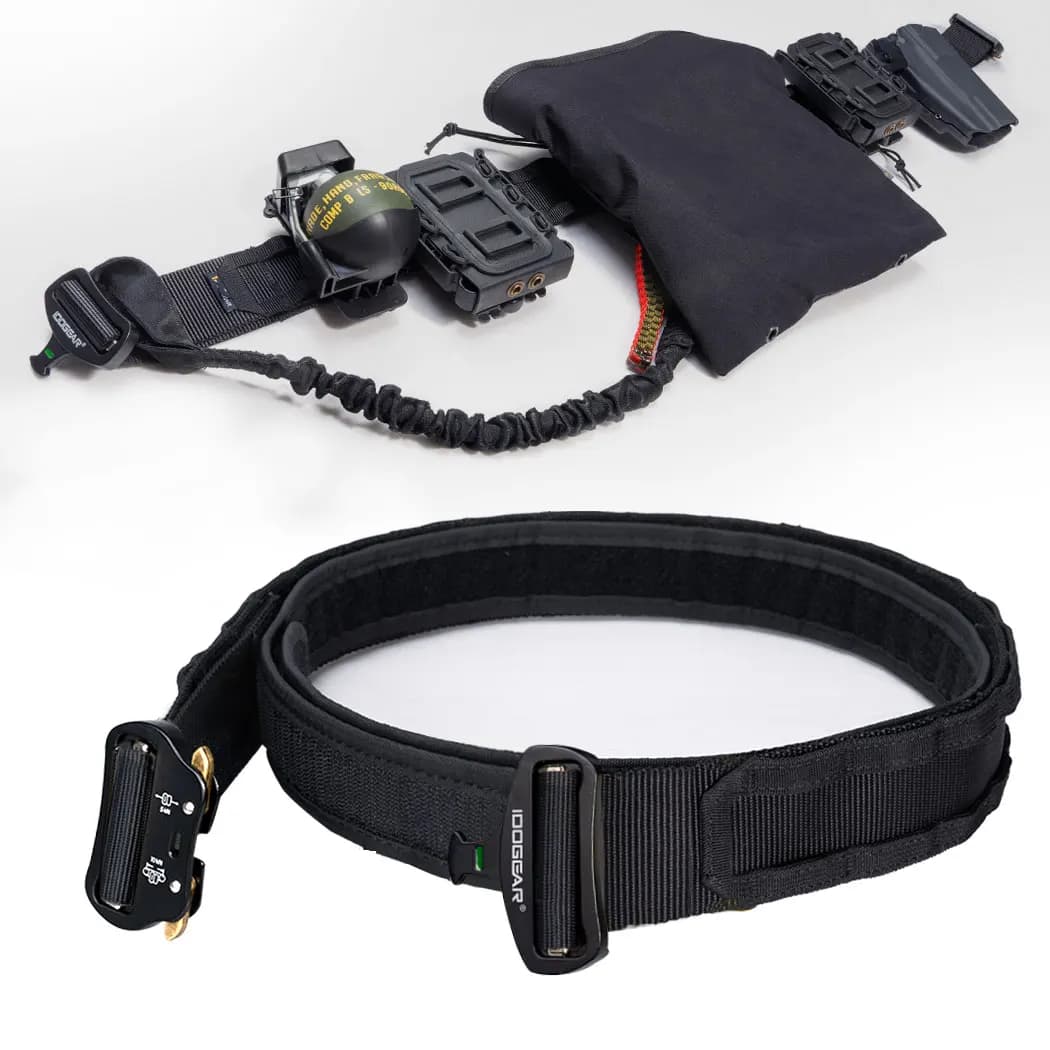 Ceinture tactique 2 pouces IDOGEAR - Boucle rapide MOLLE pour pêche et sports outdoor