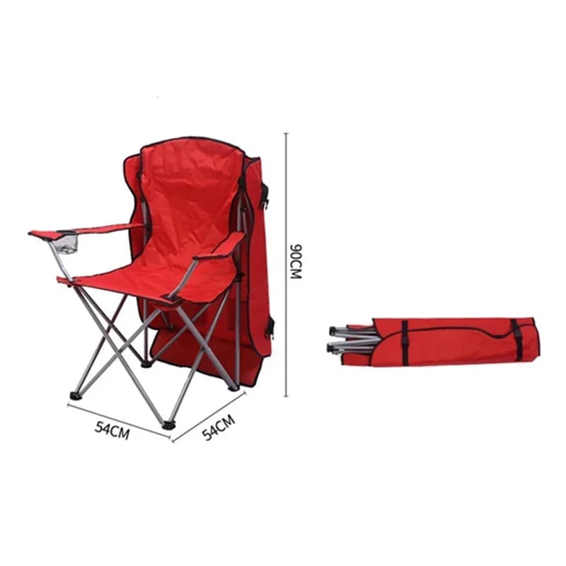Chaise de pêche pliante avec auvent et parasol intégré pour camping et plage portable