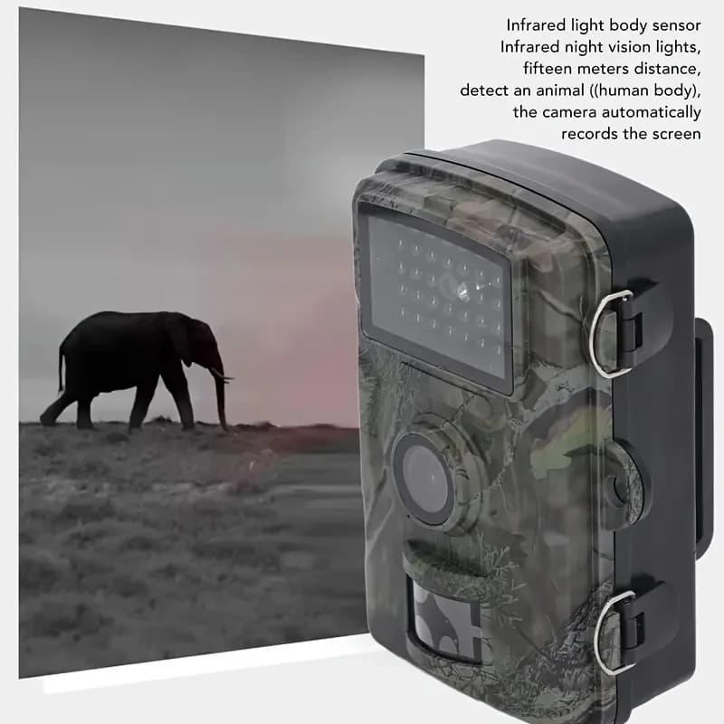 Caméra de chasse extérieure 720P HD étanche pour surveillance optimale de la faune aquatique et piscicole