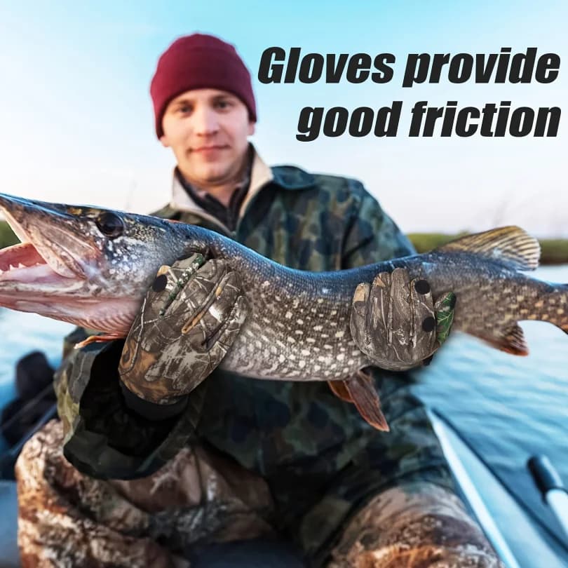 Gants de pêche tactiles écran tactile anti-dérapants protection complète pour automne hiver
