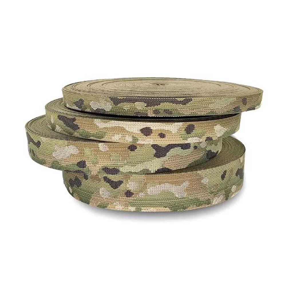 Sangle jacquard MC 1m - Largeurs 20mm à 50mm pour bricolage chasse et équipement pêche