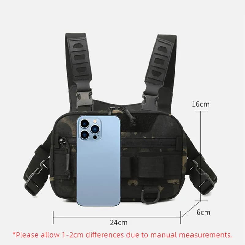 Sac poitrine pêche tactique étanche : randonnée, vélo, camping et activités outdoor