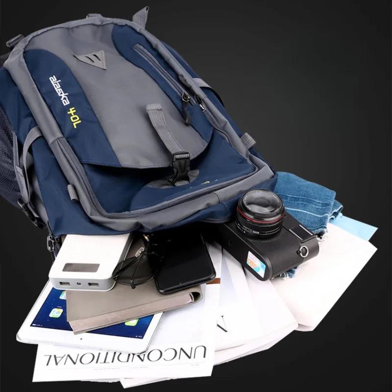 Sac randonnée pêche 40 litres homme femme grande capacité rangement matériel pêche trekking aventure