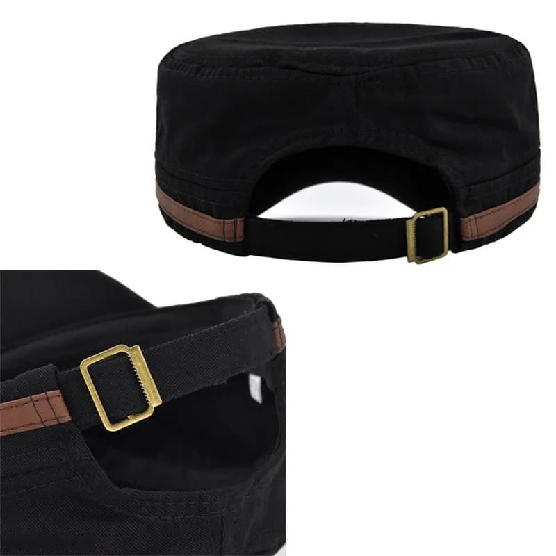 Casquette plate brodée polyvalente - Pêche, randonnée et activités outdoor casual